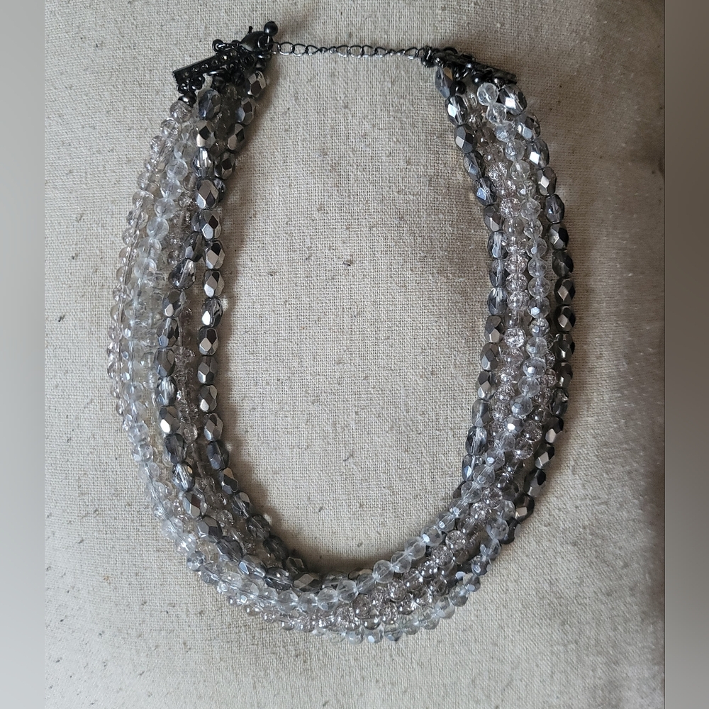 OMBRE Multi-Strand Beaded Necklace - Picture 2 of 6